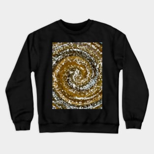 Pencil Stroke of Water Stream in Pond Crewneck Sweatshirt